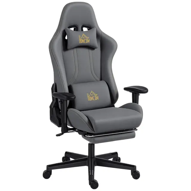 HOMCOM Chaise Gaming Ergonomique