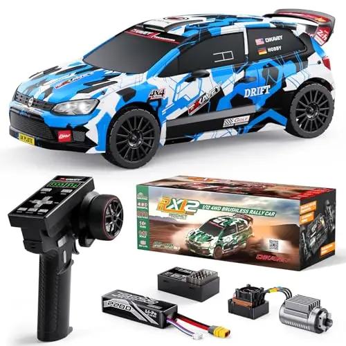 Voiture radiocommandée brushless 1/12 pour Adultes, Buggy radiocommandé Rapide (jusqu'à 80 km/h), Tout-Terrain, Camion radiocommandé 4x4 avec Batterie 3S