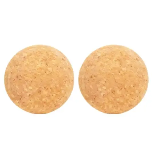 Balle de massage en liège, 2 pièces 60mm pour détente myofasciale, balle de liège naturel pour thérapie des points de déclenchement et tensions musculaires