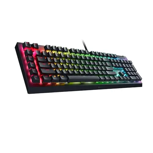 Razer BlackWidow V4 X - Clavier Gaming Mécanique Chroma RGB (Switchs Mécaniques Verts, 6 Touches Macros Dédiées, Touches ABS à Double Injection) FR-Layout | Noir