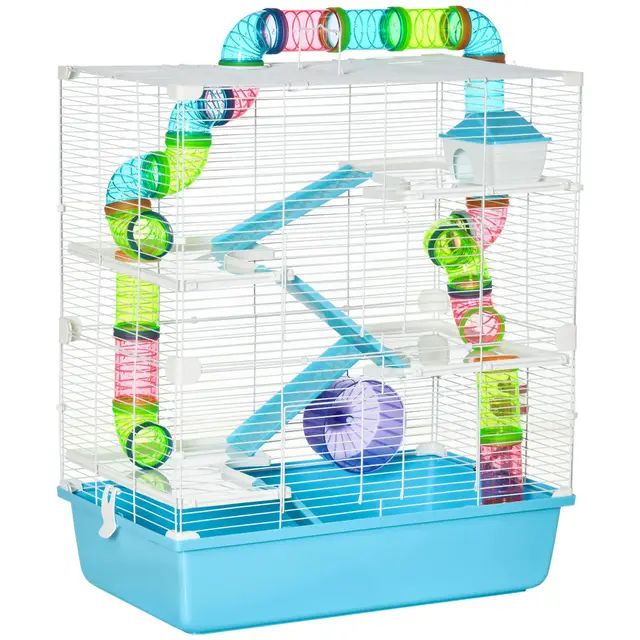 PawHut Cage pour Hamsters 5 Niveaux