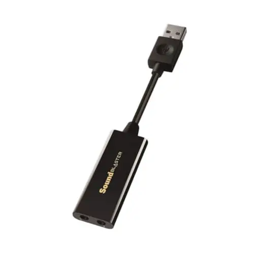 Creative Sound Blaster Play!3 USBDAC usb Amplificateur et Carte Son externe (noir) Écouteurs
