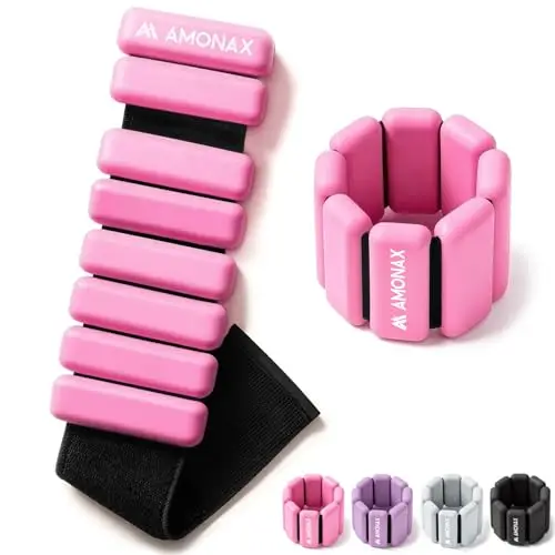 Amonax Ensemble De Poids Cheville, Fitness Poids Poignet Pour Femmes Et Hommes, Paire De 0,5kg/1kg Pour Leste Musculation, Poids Pilates Poids De Natation, Leste Cheville Pour Le Yoga, La Danse