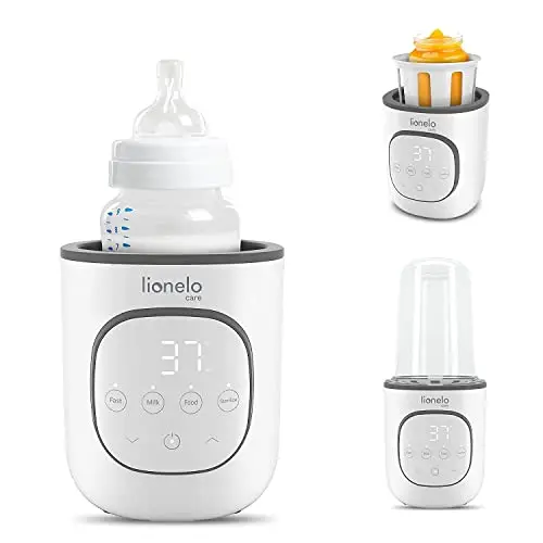 LIONELO Thermup 2.0 Chauffe biberon nomade 5 en 1 Réchauffe les liquides et les aliments solides, stérilisation, décongélation BPA FREE Protection contre la surchauffe Thermostat Arrêt