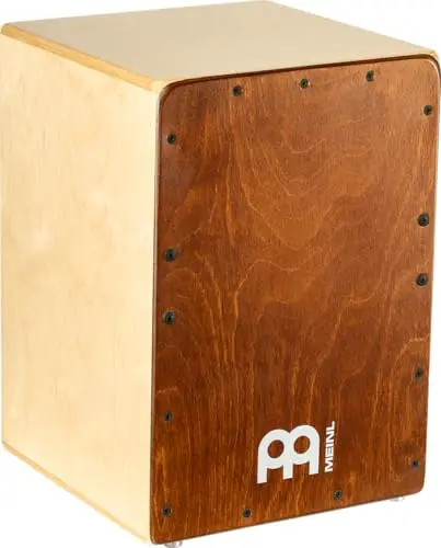 Meinl Percussion Jam Cajon Instrument - petite drum box pour enfants et adultes jusqu'à 1m50 - Surface de jeu en bouleau almond (JC50AB)