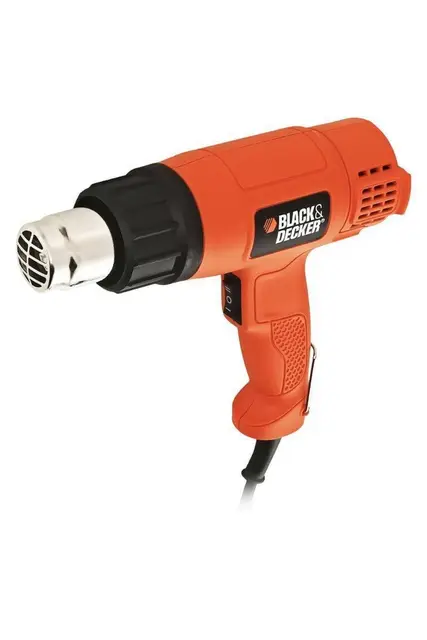 BLACK+DECKER KX1650-QS Décapeur Thermique Filaire - Débit de 570 à 740 L/min - Poignée Pistolet - Livré avec Un Grattoir 1750W, Rouge