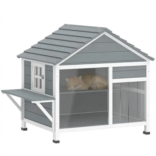 PawHut Maison pour Chat Extérieur