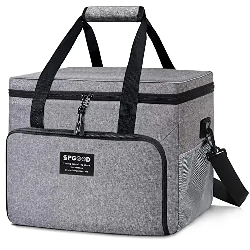SPGOOD Sac isotherme 20 L/30 L/40 l Sac isotherme pour pique-nique, camping, barbecue, bureau