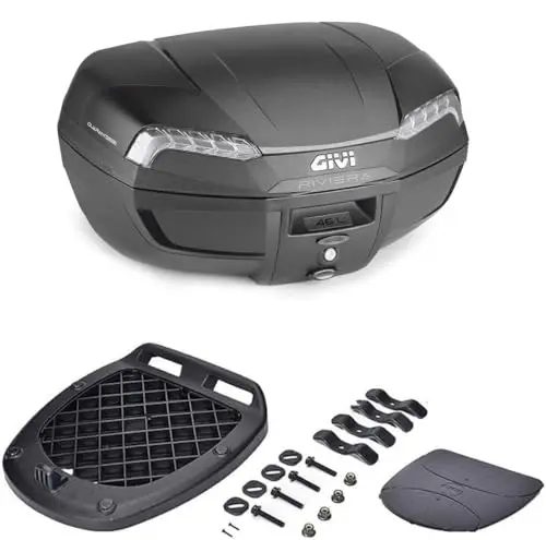 GIVI E46NT2 Monolock Topcase Coffre de moto et bagages avec plaque de fixation y compris Riviera Motorrad