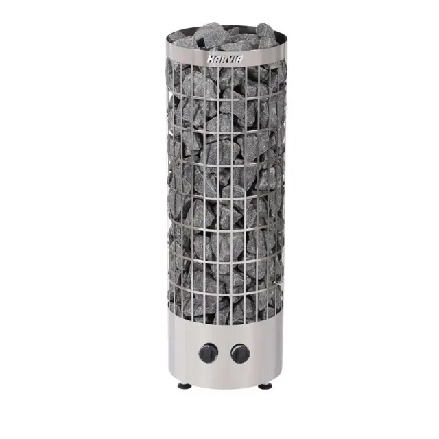 Sauna Poêle Électrique Harvia Cilindro PC70 6,8 kW acier inoxydable, avec unité de contrôle encastré, Taille de sauna: 6 - 10 m³ , Tension 400 V 3N ou 230 V 1N