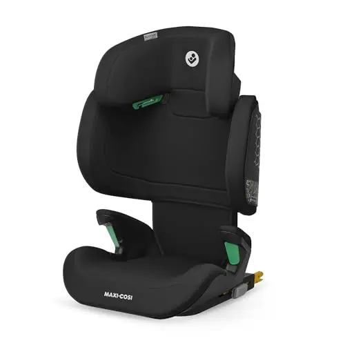 Maxi-Cosi RodiFix M i-Size, Rehausseur Voiture Enfant, 3,5 - 12 ans, 100 - 150 cm, Siège Auto ISOFIX, Protection G-CELL contre chocs latéraux, Hauteur Réglable, Bouclage Rapide & Facile, Basic Black