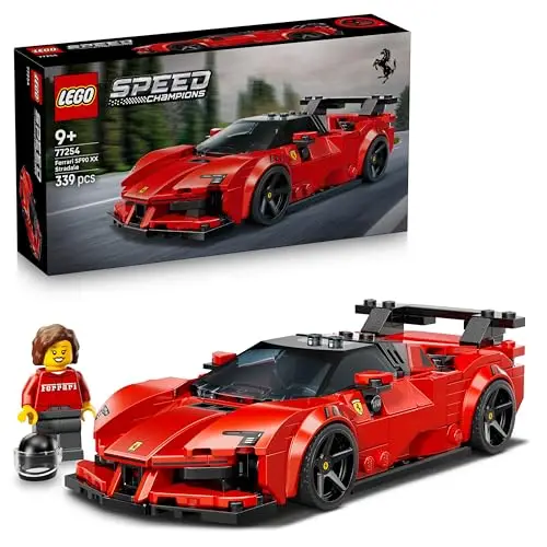 LEGO Speed Champions Voiture de Course Ferrari SF90 XX Stradale - Jouet Voiture pour Garçon dès 9 Ans - Maquette - Minifigurine Collector de Pilote - Idée de Cadeau pour la Fête des Pères 77254
