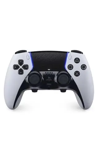 Playstation Sony, Manette 5 DualSense Edge, Sans Fil, Touches Arrière & Joysticks Interchangeables, Gâchettes Réglables, Profils Personnalisables, Compatible PS5/PC, Couleur : Blanche et Noire