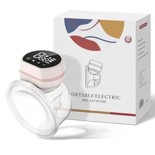 Tire-Lait Electrique Mains Libres Portable avec 3 Modes & 9 Niveaux,Tire-lait Électrique avec Fonction Mémoire,Affichage LED, Faible Bruit,Confort 24 mm, BPA-free, Étanche&Anti-refoulement