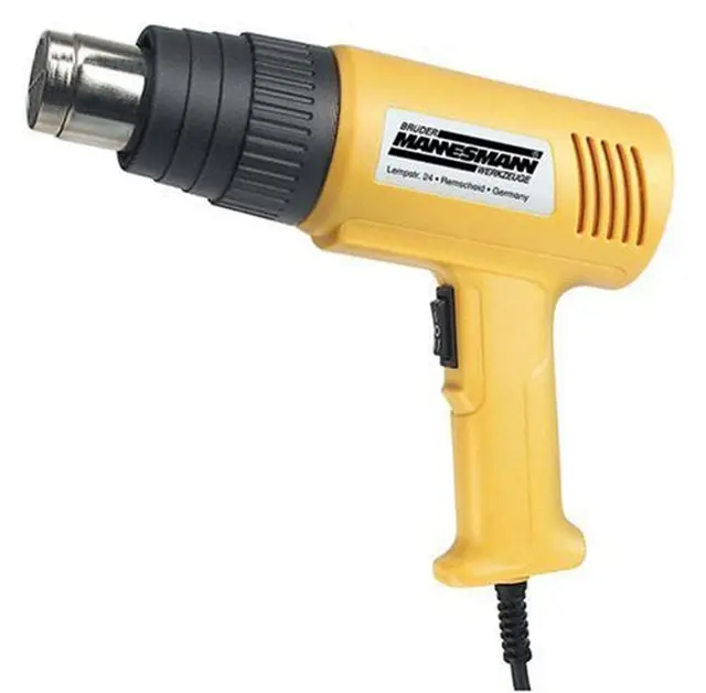 Mannesmann Pistolet thermique Avec accessoires 2000 W, 230 V || 50Hz (Import Allemagne)