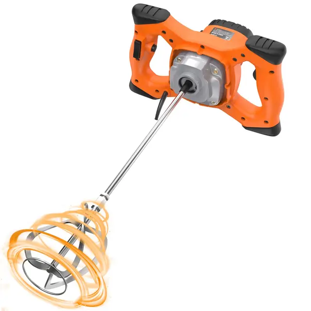 2100W Malaxeur Mortier Colle IMAYCC Professionnel Malaxeur Beton 220V, Melangeur Beton Avec 6 Vitesses,Betonniere Électrique Pour Mélanger Aliments,Plâtre,Peinture,Ciment, Mortier