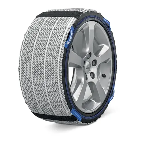MICHELIN SOS Grip® Evolution Chaussettes à Neige Haute Performance SOS 6 - Chaînes à Neige Textiles Homologuées EN16662-1 - Montage Facile <2 Min - Adhérence Neige et Verglas - Compatibles ESP/ABS
