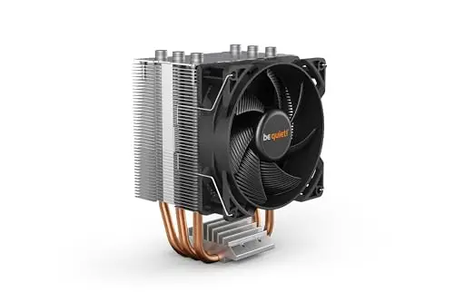 be quiet! Pure Rock Slim 2, refroidisseur de processeur, TDP 130 W, ventilateur PWM Pure Wings 2 92 mm, 3 Heatpipes, conception asymétrique, Slim Tower