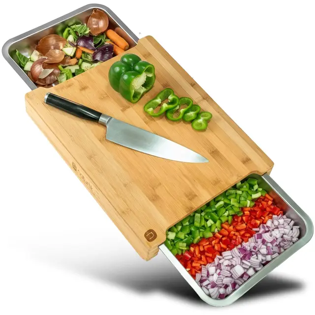 naturlik Planche à découper XL en bambou