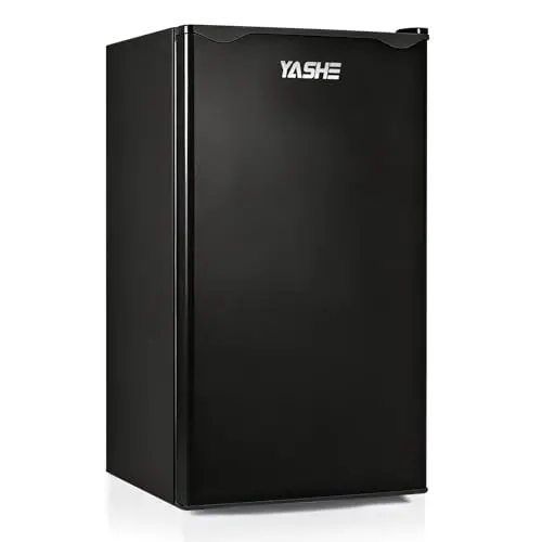 YASHE Réfrigérateur Compact 92L avec Congélateur Noir