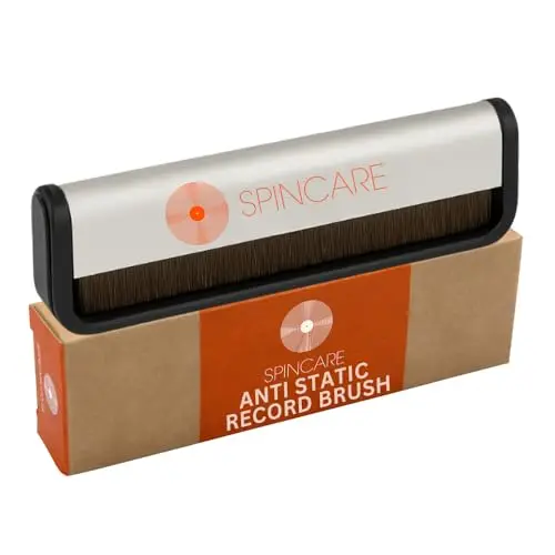 SPINCARE Brosse De Nettoyage Professionnelle Antistatique en Fibres De Carbone pour Disques en Vinyle LP