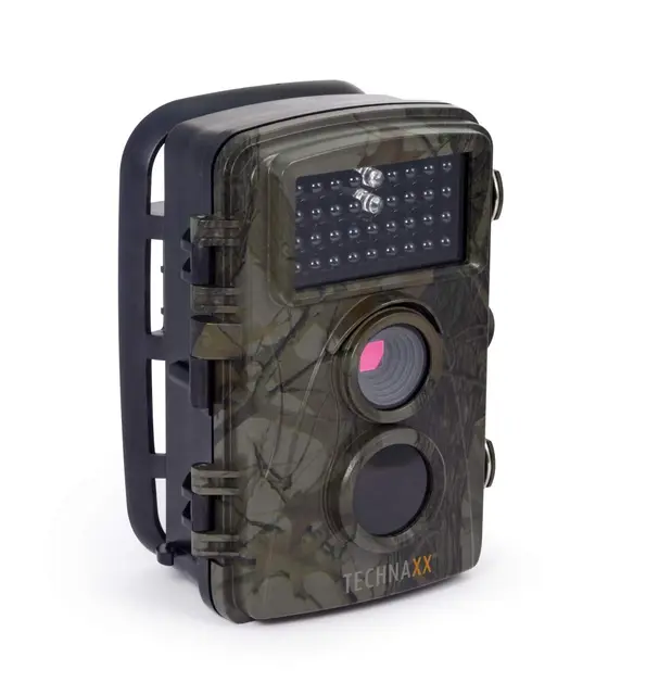 Technaxx Allemagne 5MP Nature Caméra Sauvage Alimenté par Batterie Full HD Cam Intérieur Extérieur Vision Nocturne Capteur de Mouvement Chasse Faune pour la Surveillance TX-69