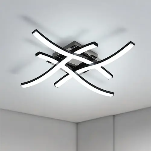Goeco Plafonnier LED Design Ondulé
