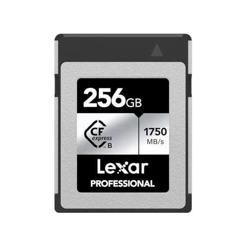 Lexar Professional Silver Series Carte CFexpress 256Go, Carte CFe de Type B jusqu'à 1750Mo/s en Lecture, adopte PCIe Gen3x2, Carte mémoire CF Compatible avec Les Reflex numériques (LCXEXSL256G-RNENG)