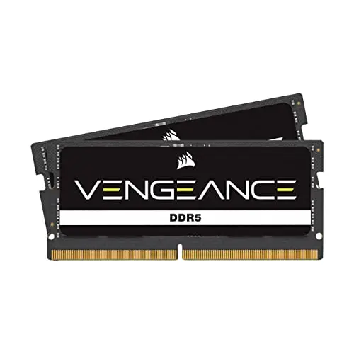 CORSAIR Vengeance SODIMM DDR5 RAM 96Go (2x48Go) Jusqu'à 5200MHz C44-44-44-84 1.10V Intel XMP 3.0 Mémoire des Ordinateurs Portables – Noir (CMSX96GX5M2A5200C44)