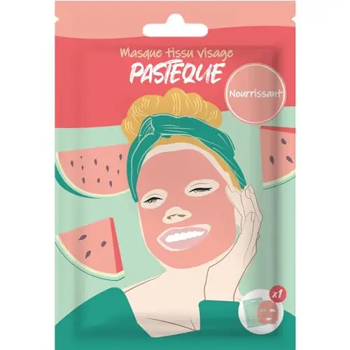 French Tendance Masque Visage Pastèque
