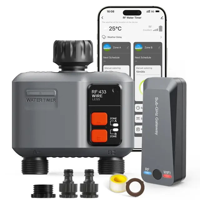 johgee Programmateur Arrosage WiFi 2 Voies