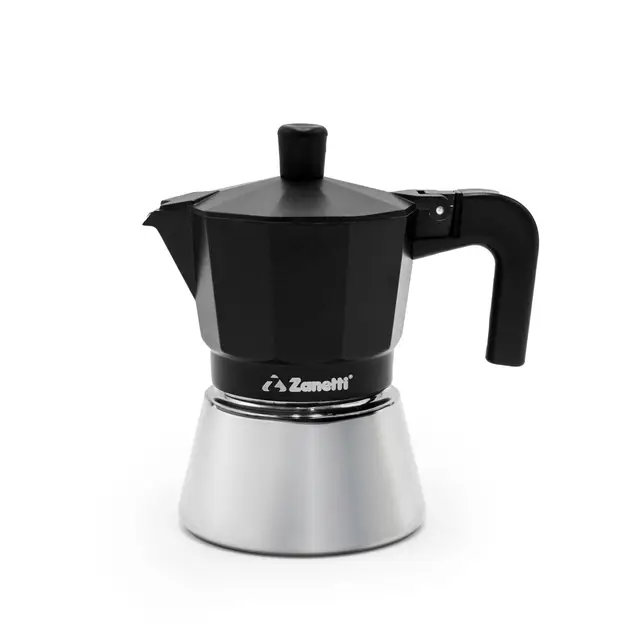 Zanetti Star Cafetière Moka Induction 3 Tasses Noir
