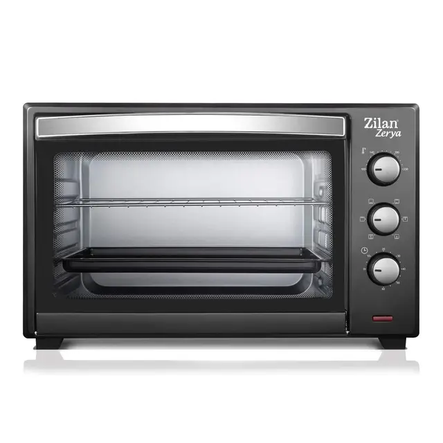 Four à Convection Electrique Zerya, 45L Multi Fonction, Programmable 230°, Minuterie 60 min, Arrêt Automatique, 2000W