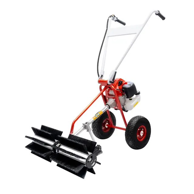 Balai à moteur 2 temps 1,25 kW - Fraise à neige 43 cc - Pelle à neige - Pour gazon artificiel