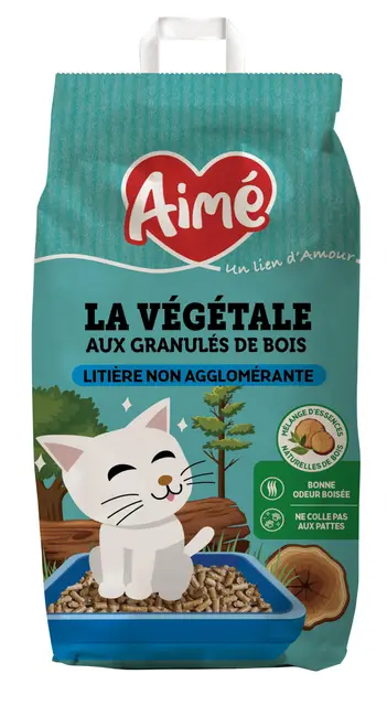 Aimé - Litière pour Chat 10L - Ultra Absorbante