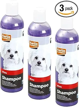 Karlie Shampooing pour Pelage Blanc, shampoing pour Chien, 300 ML (l'article Peut Varier) (Lot de 3)