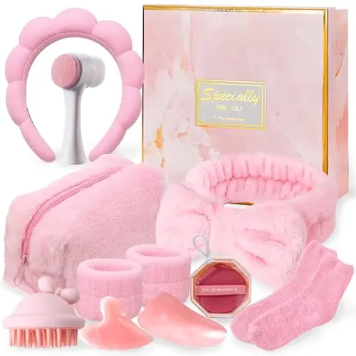 Skincare Set,Skin Care,Routine Skincare Visage,Cadeau Femme Criginal Utile,Kit Complet De Soins Visage Et Corps, Cadeau Femme Original,Parfait Pour Anniversaire Ou FêTe Des MèRes