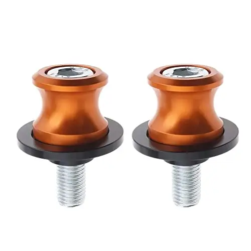 2pcs Moto CNC Aluminium M10*1,25 Diabolos Vis du Bras Oscillant Bobines de Oscillant en Aluminium Bobines de Bras pour Moto Compatible avec KTM Duke 125 200 250