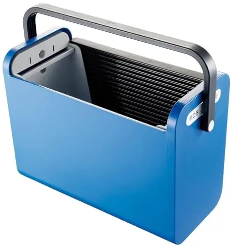 helit H6110193 – Boîte de transport « The mobile box », noir/bleu