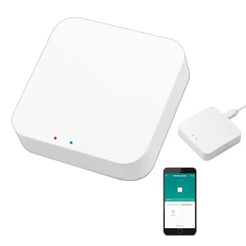 Passerelle multimode intelligente : ZigBee 3.0, Bluetooth et Mesh Hub, télécommande par application, pont passerelle intelligent sans fil Smart Home avec contrôle vocal via Alexa/Google Home
