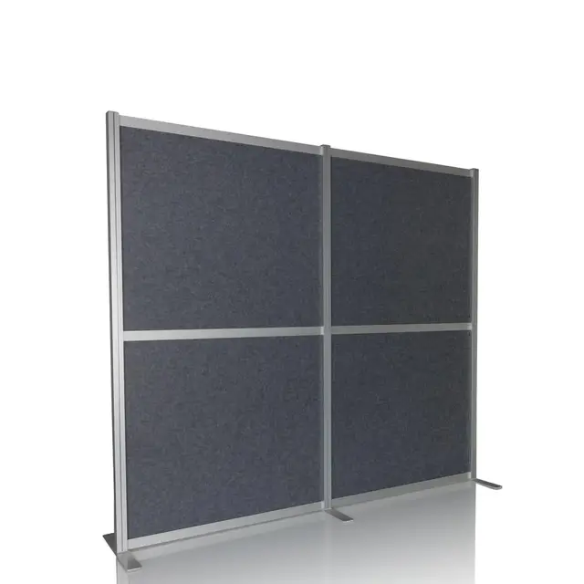 hjh OFFICE Cloison Acoustique FLEXMIUT MODUL Cloison Absorbant Le Son, Protection visuelle indépendante pour Le Bureau et la Maison, Gris