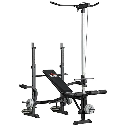 HOMCOM Banc de Musculation Multifonction
