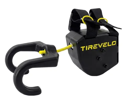 V3 2024 – Système de remorquage vélo Enfant/Adulte (Jusqu’à 90 kg) – Enrouleur Compact + Sangle élastique 3 m – Installation Rapide 30 s – Conçu & assemblé en France