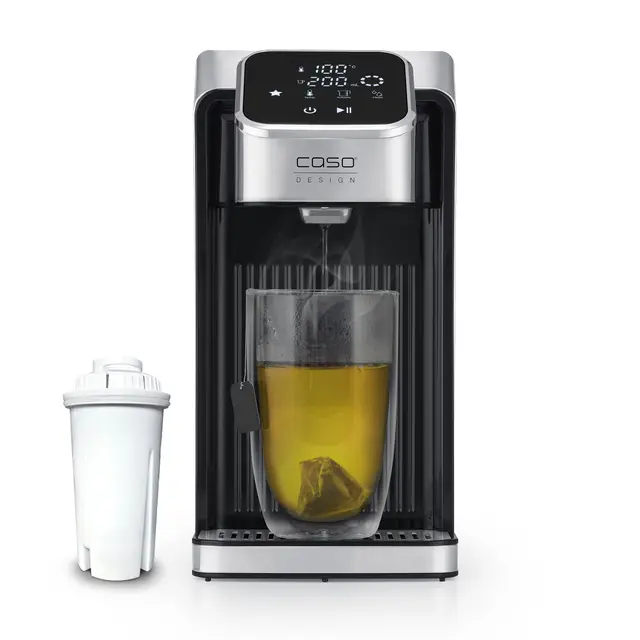 CASO HW 770 Advanced Distributeur d'eau chaude en quelques secondes, 13 niveaux de température (40-100 °C), fonction de mémoire, permet d'économiser jusqu'à 50% d'énergie par rapport aux bouilloires