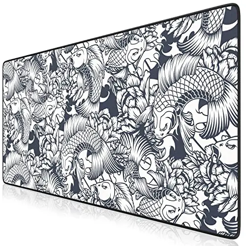 TITANWOLF - Tapis de Souris Gaming XXL 900x400mm, Mouse pad mat, sous-main Bureau Gamer Extra Large en Tissu, Base antidérapante, Haute précision et vitesse, pour claviers Roccat Razer Logitech