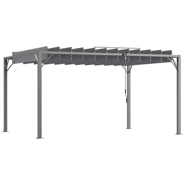 Outsunny Pergola bioclimatique aluminium