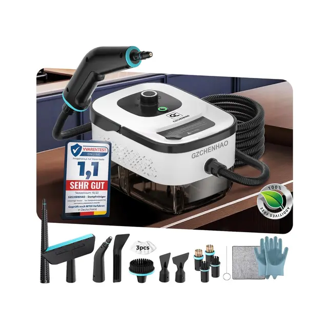 18-IN-1 Nettoyeur Vapeur【99,99% Germes Éliminés–Technologie Allemande SPJ】【Vapeur Turbo 9s – Système Intelligent Turbo Steam】Nettoyeur Vapeur Polyvalent,Balai Vapeur pour Sol– Maison et Cuisine