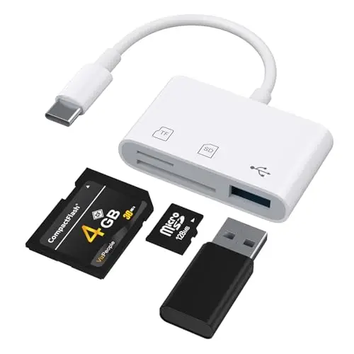 Wanme Lecteur de Cartes 3-en-1 USB-C