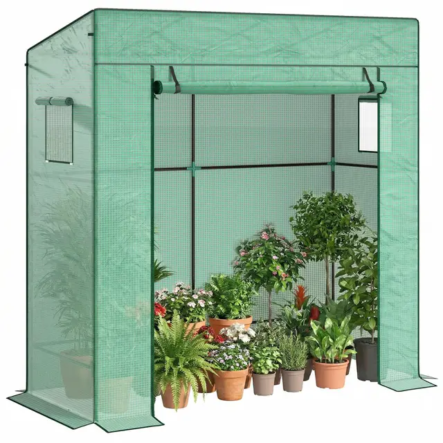 Outsunny Serre de Jardin Verte