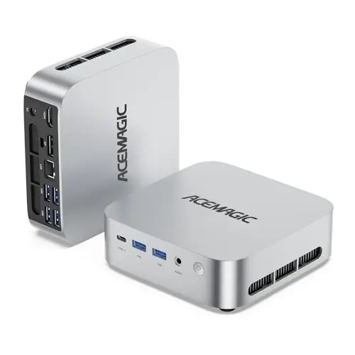 ACEMAGIC Matrix M1 Mini PC,AMD Ryzen 7 7735HS (8C/16T, jusqu'à 4,75 GHz), 16Go LPDDR5 512Go M.2 SSD,Mini Ordinateur de Bureau W-11 Pro,4K/ WiFi 6/ BT 5.2,Mini Computer pour S'amuser ou Créer du Conten